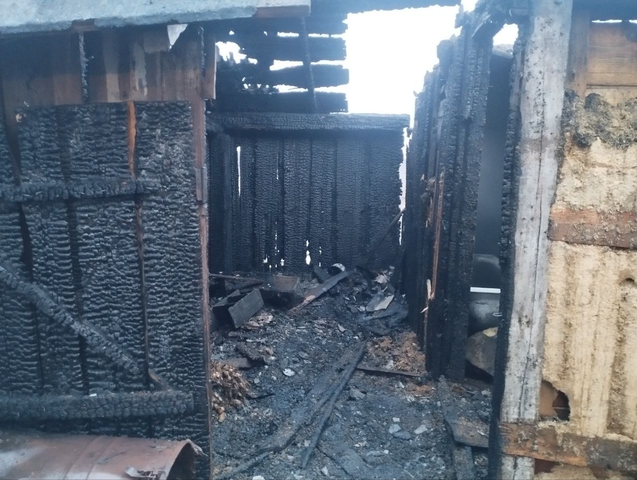 Пожар в агрогородке Боровое
