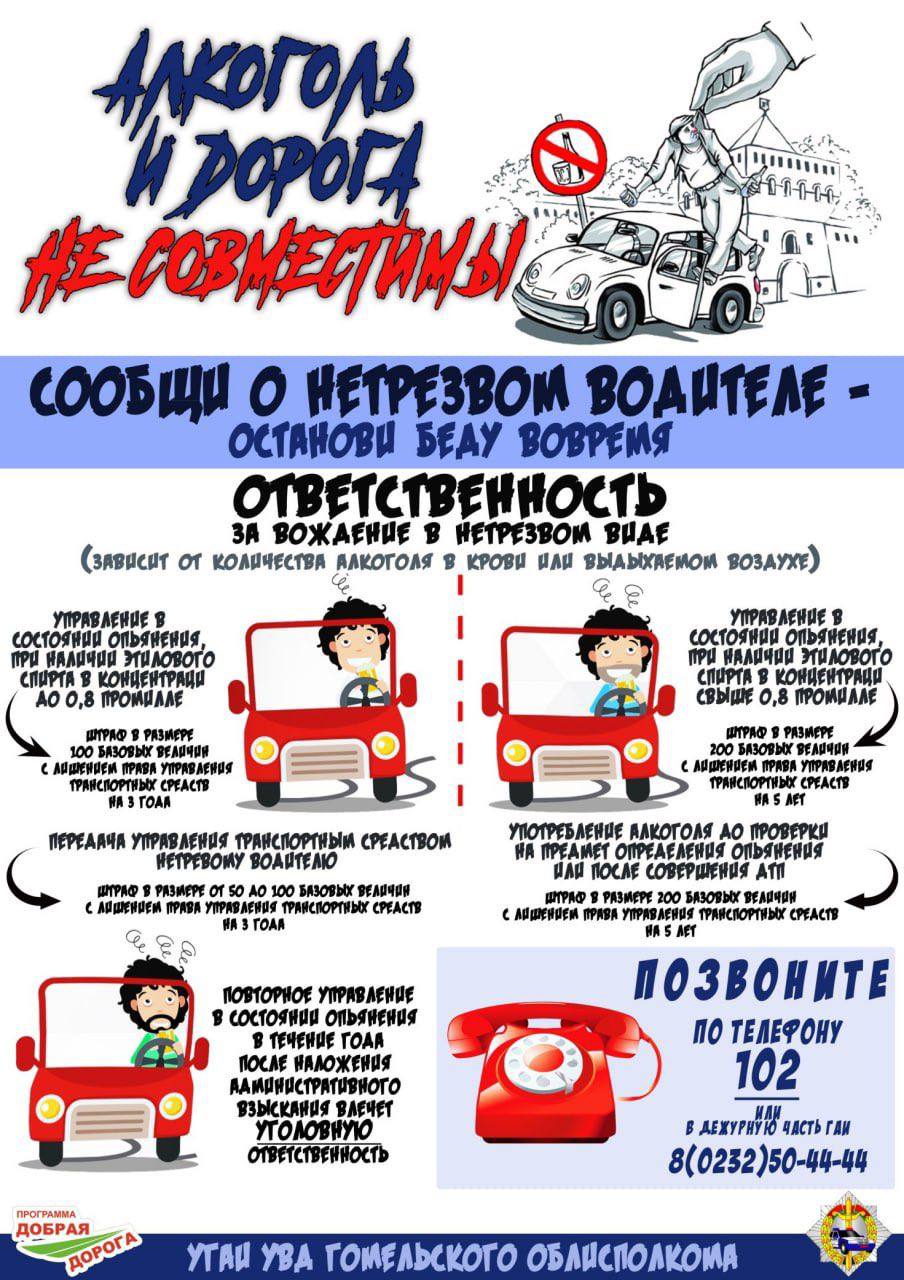 Алкоголь и дорога